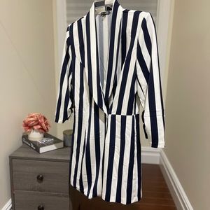 Romper Blue & White
